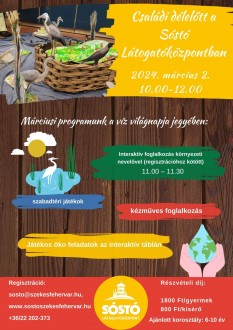 Családi délelőtt a vizek világában, madárleső ökotúra és mesetúra – márciusi programkínálat a Sóstón